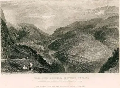 View Near Jubbera, Northern Bengal- A Mountainous District to Which The Rebels Who Have Escaped From Delhi Are 
Retreating