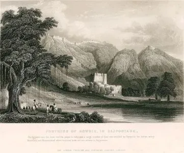 Fortress Of Bowrie In Rajpootana-The Rajpoots Are The Most Warlike People in India And A Large number Of Them Were
Enrolled As Sepoys in The Indian Army. Neemuch And Nusseerabad Where Mutinies Broke Out Are Situate in Rajpootana