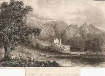 Fortress Of Bowrie In Rajpootana