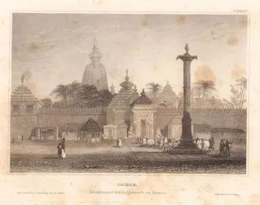 Orissa, Haupttempel Des Juggernath Zu Pooree (Jagannath Temple, Puri , Odisha)