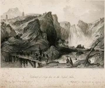 Cataract Of Ting-Hoo, Or The Tripod Lake-Catarade De Ting Hoo, Ow Lac Du Trepied-Wasserfall Von Ting Hoo, Ader Der
Dreifache See