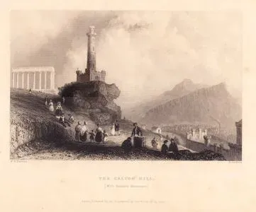The Calton Hill (With Nelson Monument)