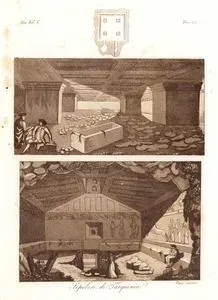 Sepolcri Di Tarquinia, Eur. Vol V. Tav.25. (Etruscan Tombs in Tarquinia)