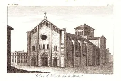 Chiesa Di S.Michele in Pavia, Eur. Vol VIII. Tav.34.(S.Michele Maggiore Church in Pavia)