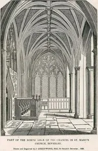 Part Of The North Aisle Of The Chancel in St. Mary's Church, Beverley