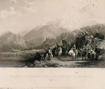 Passage Of The Highland Army Along The Side Of Loch Eil 1745