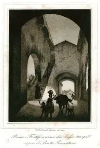Roma-Fortificazioni Dei Bassi Tempi Sofiru il Ponte Nomentano (Rome-interior Of Ponte (Bridge) Nomentano )