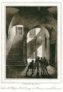 Scala Del Palazzo Del Drago in Roma in Via De Coronari (Staircase Of The Palazzo Del Drago in Via(Street) De Coronari in Rome)