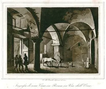 Ingresso Di Una Casa In Roma In Via Dell Orso (Entrance Of A House in Via (Street) Dell Orso in Rome)