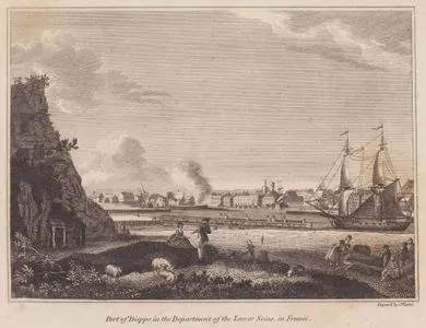 Port Of Dieppe in The Department Of The Lower Seine in France