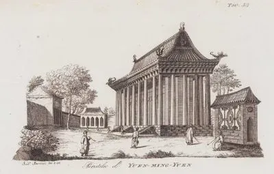 Peristilio di Yuen Ming Yuen, Tav.53. (Peristyle of Yuan Ming Yuan -Old Summer Palace, Beijing, China)
