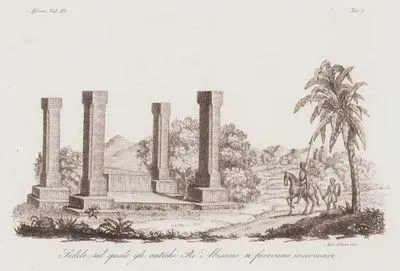 Sedile Sul Quale Re Abissini si Facevano Incoronare, Africa Vol.III. Tav 5. (Venue of Coronation Ceremonies of Ancient Abyssinian Kings)