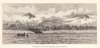 The Port of San Jose De Guatemala, Central America