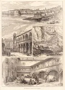 The Emperor Of Austria's Tour in Dalmatia-Ragusa (Dubrovnik)- Grande (Sponza) Palace, Ragusa (Dubrovnik)-Cattaro (Kotor)-Civil Tribunal, Sara (Zadar)