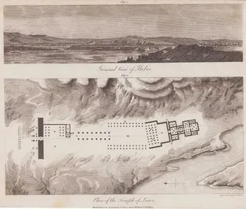 General View of Thebes - Plan of the Temple of Luxor