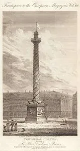 Triumphal Column Erected In La Place Vendome, Paris