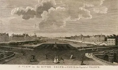 A View On The River Seine In Paris, The Capital Of France
