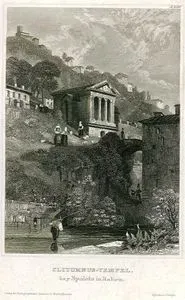 Clitumnus Tempel, Bey Spoleto In Italien