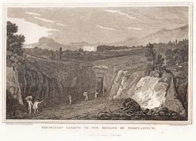 Excavation Leading To The Remains Of Herculaneum