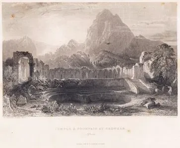 Temple & Fountain At Zagwhan, Africa