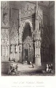 Porch of the Cathedral, Ratisbon-Porche De La Cathedrale De Ratisbonne