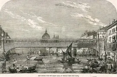 New Bridge Over The Grand Canal In Venice