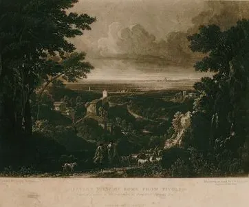 Distant View Of Rome From Tivoli - Gems Of Art Plate 12
