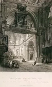 Church Of Santa Maria Del Carmina, Naples, Italy-Eglise De Sainte Marie, Naples-Die Carmeliter Kirche St.Marie, Neapel