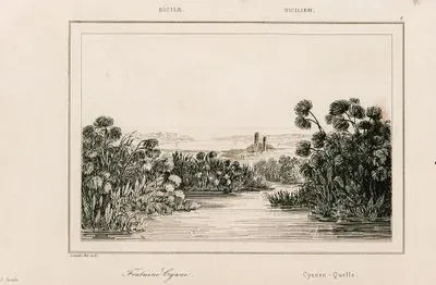 Fontaine Cyane, Sicile