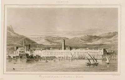 Vue Generale Du Palais De Diocletien A Spalatro