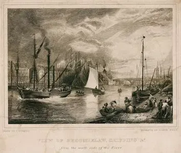 View Of Broomielaw, Shipping & Co., From The South Side Of The River