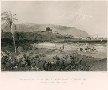 Approach To Caipha, Bay Of Acre, Coast Of Palestine-Approche De Caiphe, Baie D'Acre