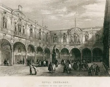 Royal Exchange, Destroyed By Fire Jan. 10 1838