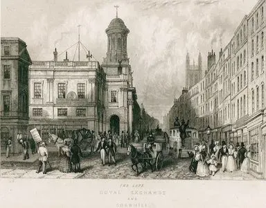 The Late Royal Exchange And Cornhill