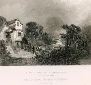 A Mill On The Llanberris, Side Of Snowdon