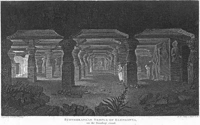 Subterranean Temple Of Elephante On The Bombay Coast