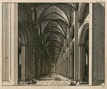 Vue Du Dedans De La Nef De L'Eglise Cathedrale De S.Paul Avant Le Feu De 1666