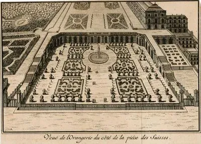 Veue De L'Orangerie Du Cote De La Piece Des Suisses