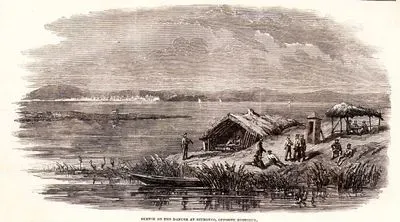 Sketch on The Danube at Giurgevo, Opposite Rustchuk