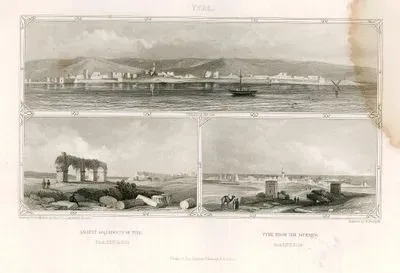 Tyre-Tyre From The Sea, Ancient Acqueducts Of Tyre, Tyre From The isthmus