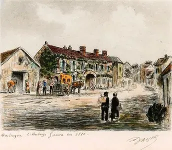 Barbizon, L'auberge en 1880
