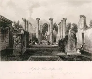 A Private House, Pompeii, Italy-Une Maison Particuliere, Pompeia, Italie-Ein Privat Haus, Pompeii, Italien