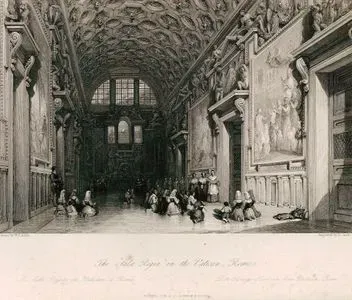 The Sala Regia, In The Vatican, Rome-La Salle Royale Au Vatican A Rome-Der Konigs Saal in Dem Vatican, Rom