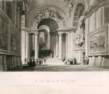 The Scala Regia, In The Vatican, Rome-La Scala Regia Dans Le Vatican, Rome-Scala Regia, Vatican, Rom