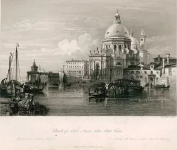 Church Of Santa Maria Della Salute, Venice-Eglise De La Salute Venise-Kirche St.Maria Della Salute, Venedig