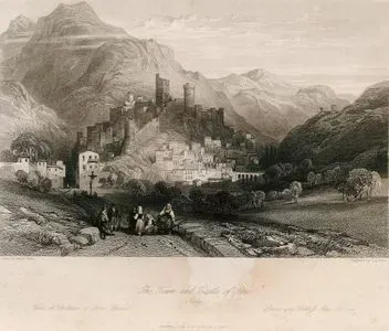 The Town And Castle Of Itri, Italy-Ville Et Chateau D'Itrie, Italie-Stadt Und Schloss Itri, Italien
