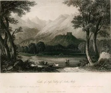 Castle Of Nuss, Valley Of Aoste, Italy-Chateau De Nuss Val D'Aosta, Italie-Schloss Nuss im Thale Aoste, Italien