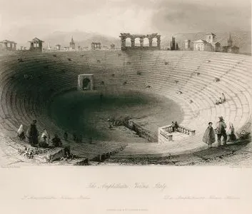 The Amphitheatre, Verona, Italy-L'Amphitheatre, Verone, Italie-Das Amphitheatre, Veronai, Italien