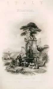 Fountain At Carnelo, Italy-Fontaine De Carnela, Italie-Brunnen Za Carnelo, Italien