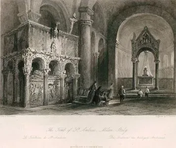 The Tomb Of St.Ambrose, Milan, Italy-Le Tombeau De Ste.Ambrose-Das Grabmal Des Heiligen Ambrosius
